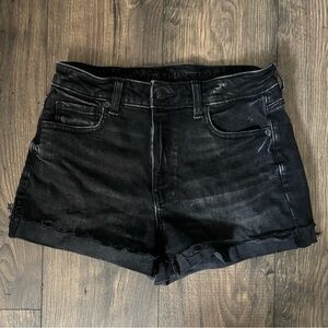 Black Women's Stretch Mom Shorts